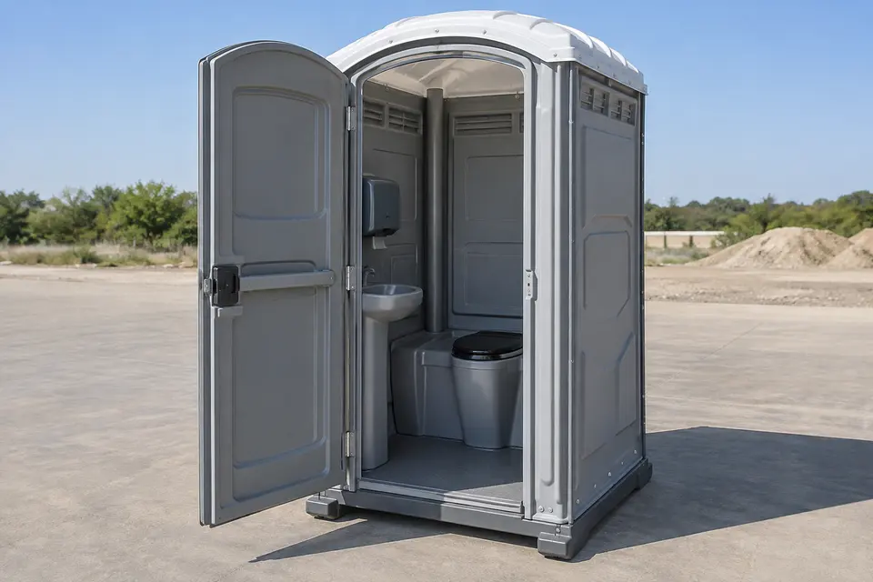 Deluxe porta potties equipment